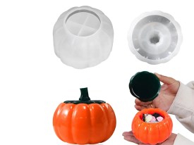 Molde silicona calabaza con tapa